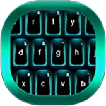 keyboard neon color android application logo